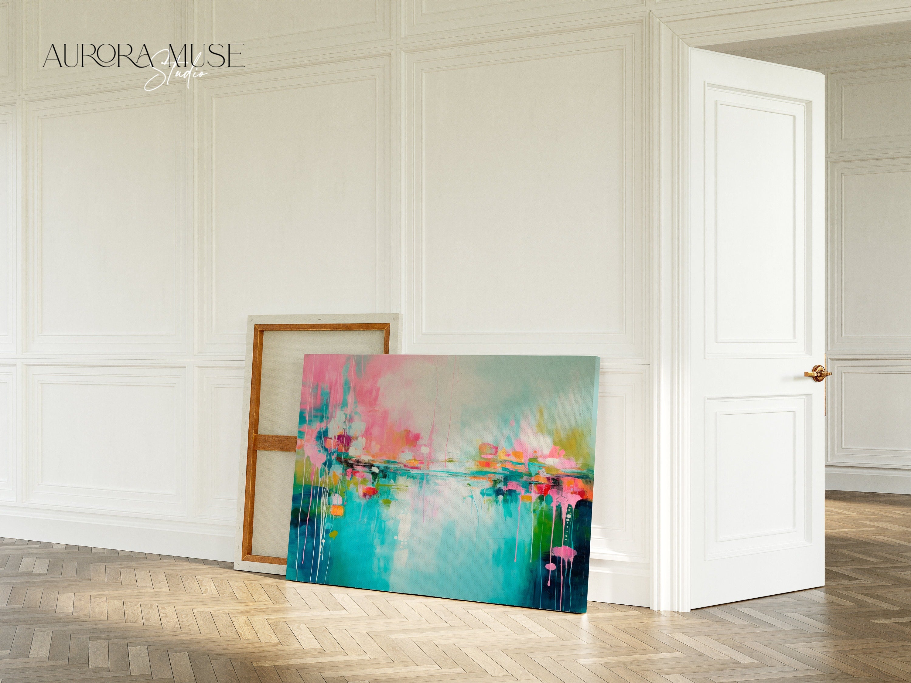 Colorful Modern Wall Art | Abstract Painting | Colorful Art Prints | Orange and White | Large Canvas Wall Art | Large Wall Art | 204