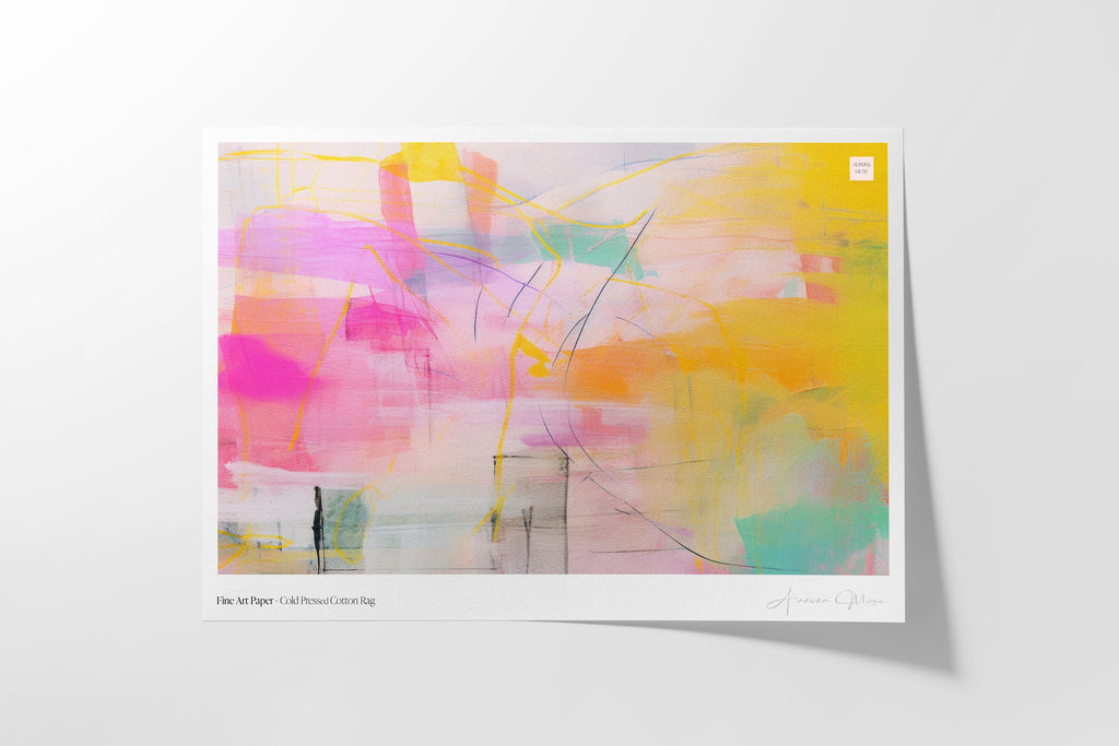 Wall art, abstract art print, large canvas art, giclee, modern abstract art, pink orange abstract art, Pink and Teal Art | Aurora Muse 065