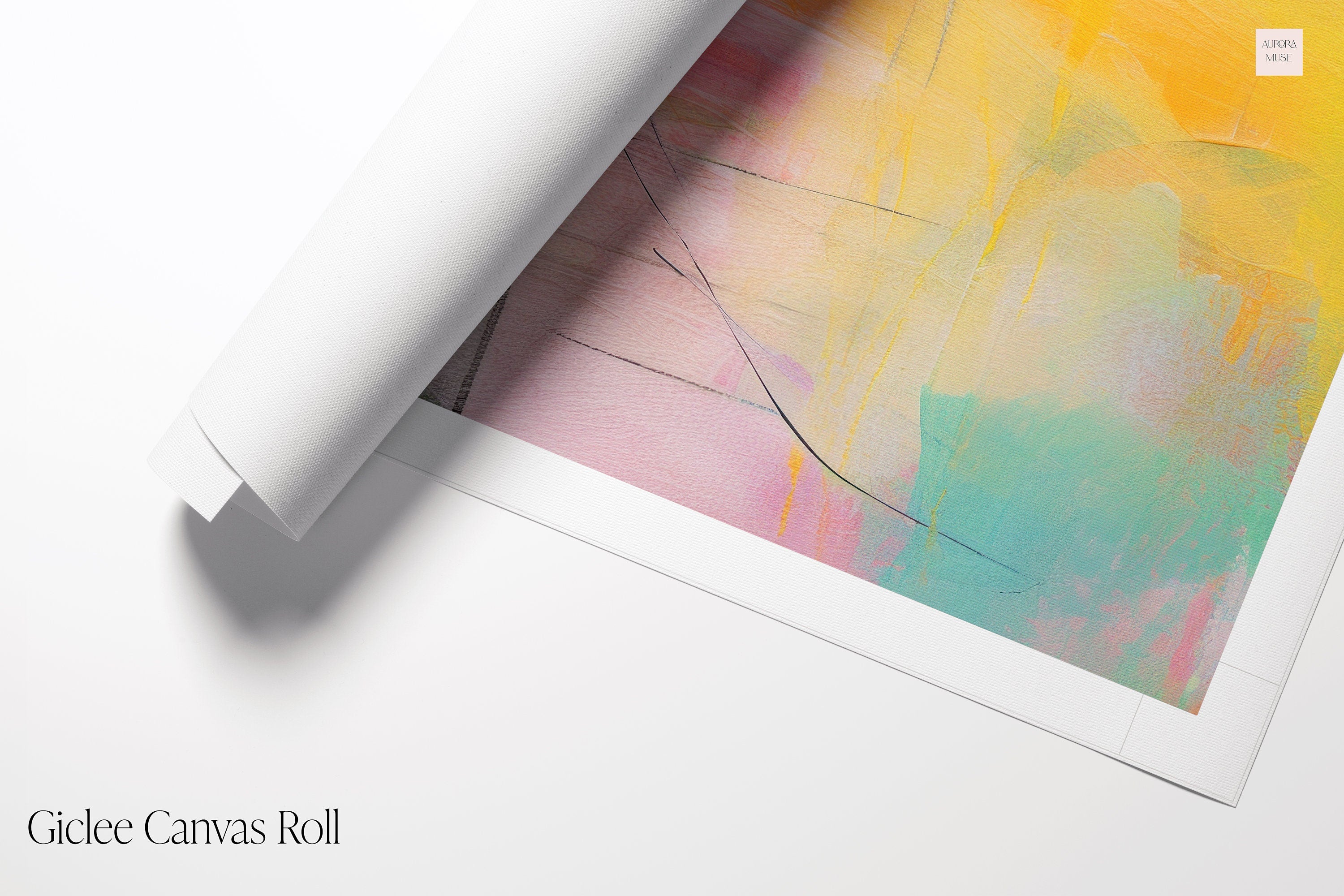 Wall art, abstract art print, large canvas art, giclee, modern abstract art, pink orange abstract art, Pink and Teal Art | Aurora Muse 065