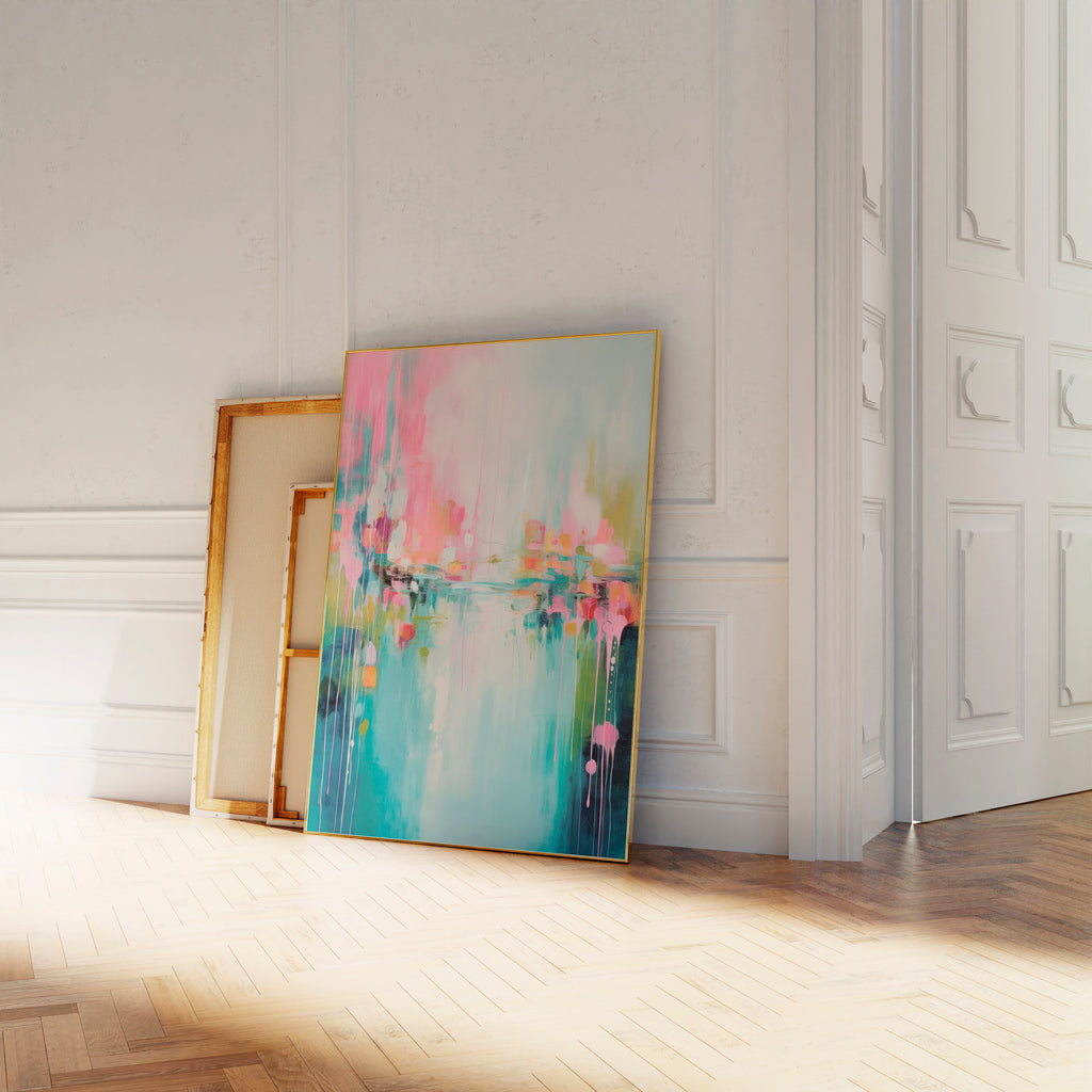 Colorful Modern Wall Art | Abstract Painting | Colorful Art Prints | Orange and White | Large Canvas Wall Art | Large Wall Art | 204