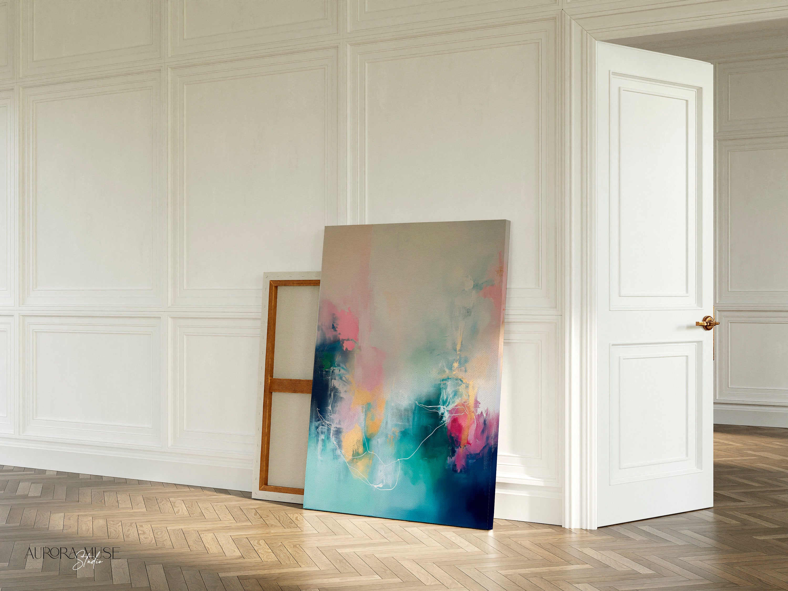 Large Abstract Canvas Print, Colorful Wall Art, Modern Home Decor, Bold Statement Piece, Contemporary Living Room Art