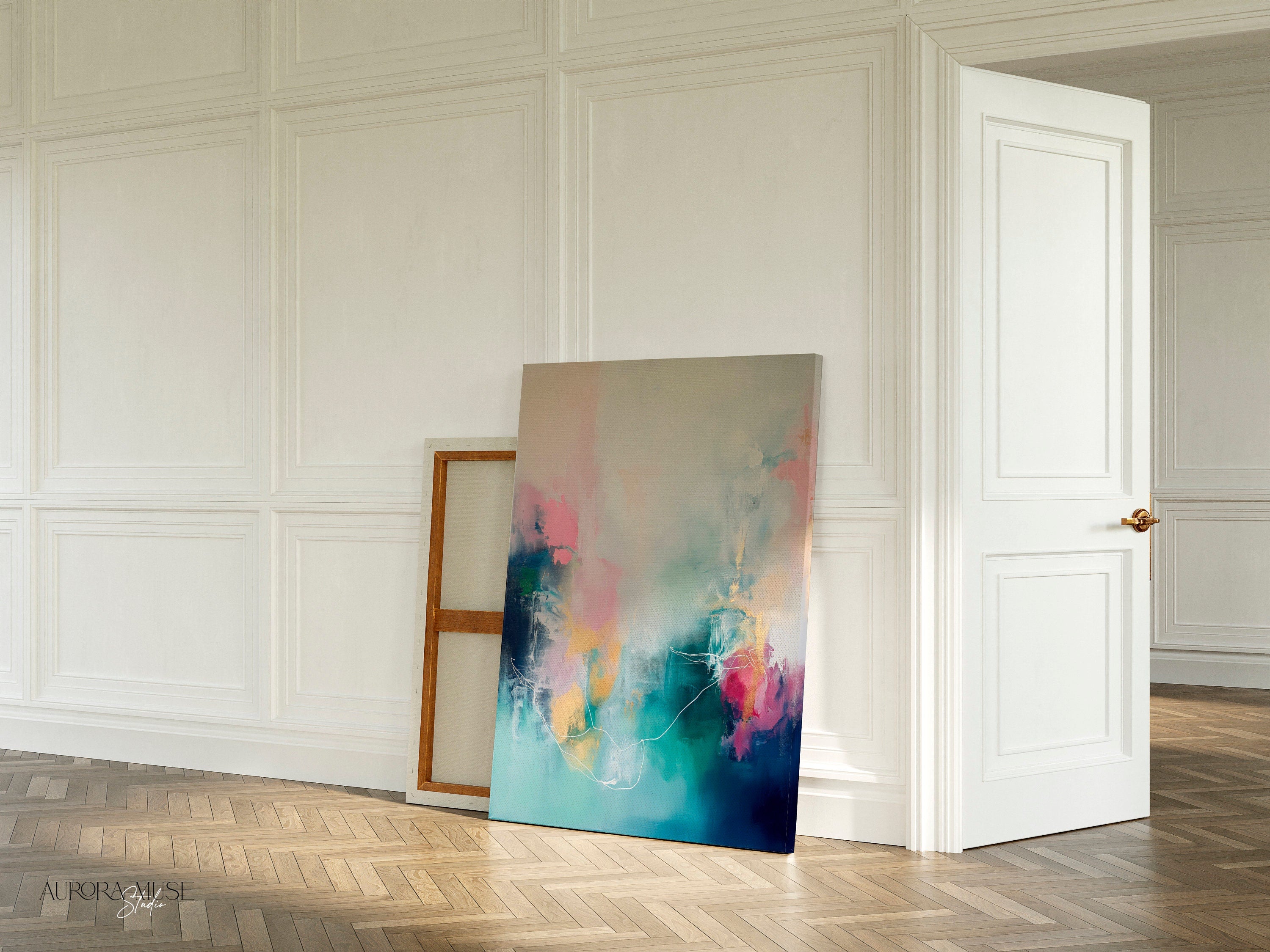 Large Abstract Canvas Print, Colorful Wall Art, Modern Home Decor, Bold Statement Piece, Contemporary Living Room Art