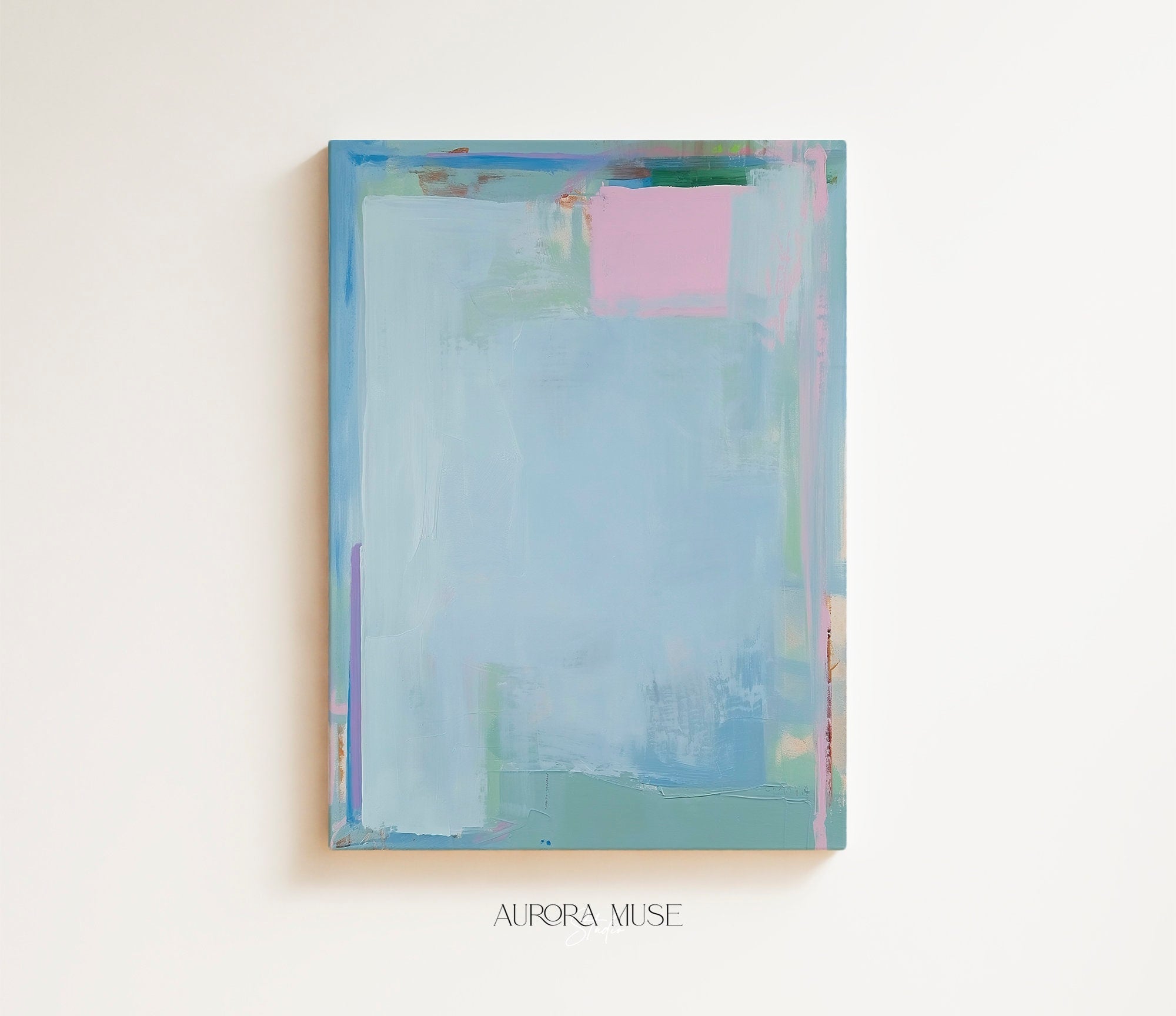 Large Abstract painting, colorful canvas, large abstract print, vertical painting, canvas painting, large art print, gift | Aurora Muse 281