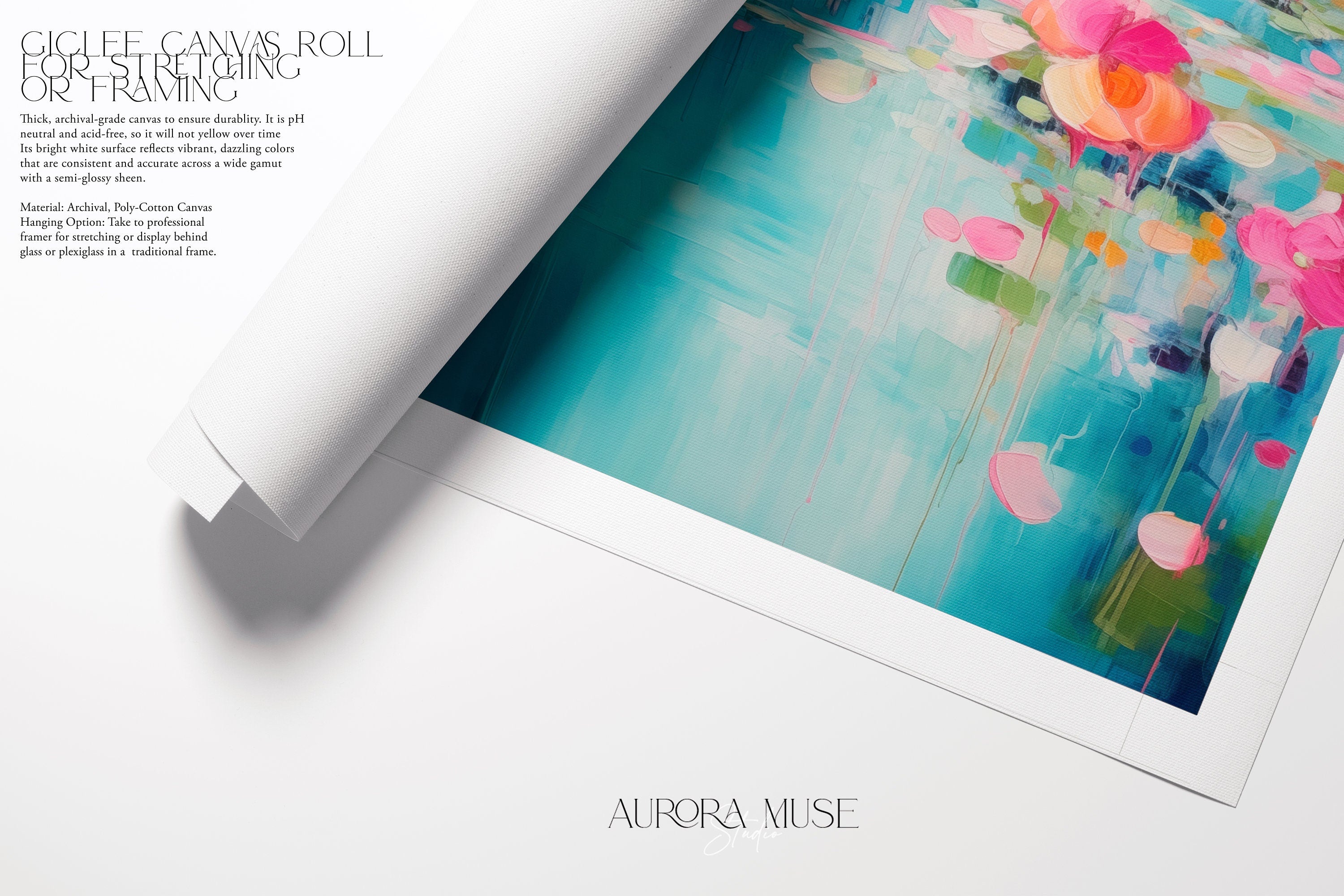 Framed Wall Art | Abstract Painting | Colorful Giclee Canvas Print | Large art Print, Gift for the Home, Pink Art | 001