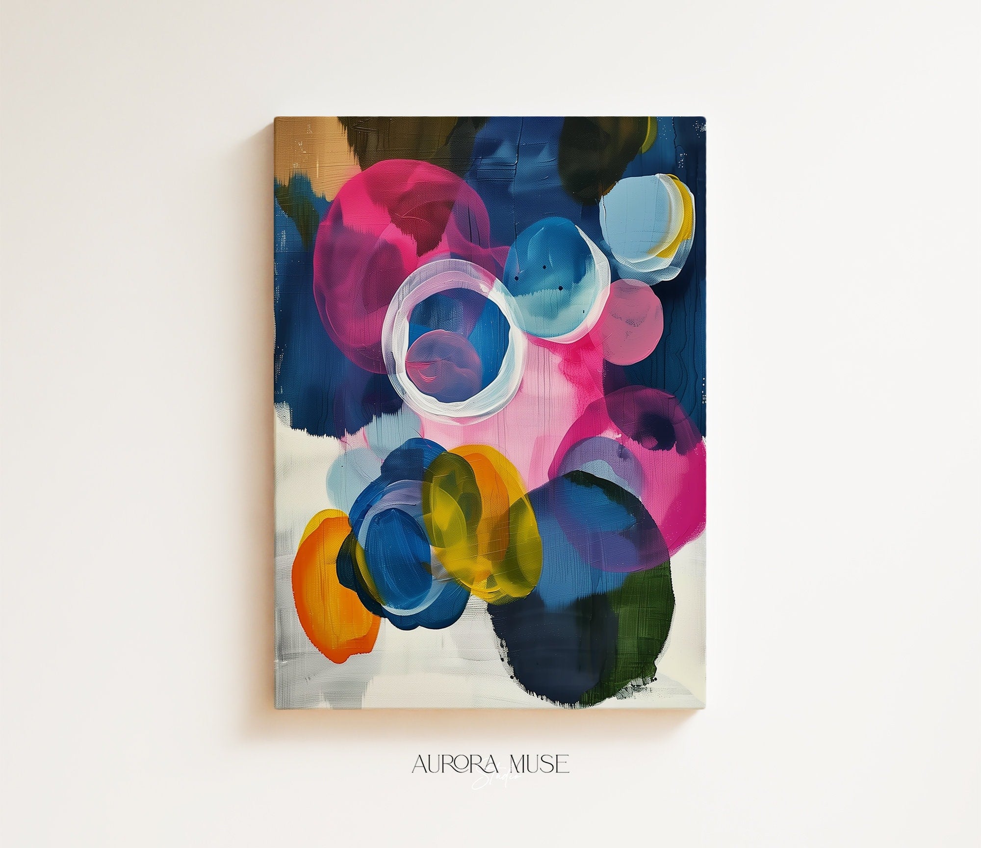 Vertical Canvas Wall Art Bold Pink Blue Yellow Abstract Painting Color Pop Dopamine Decor for Living Room Office or Gallery Walls 326 Wall art prints, abstract painting, colorful wall art, living room decor, modern art, canvas wall art, abstract wall art, modern wall art, abstract print, living room art, home wall decor, statement artwork, abstract canvas print, vibrant art, bold color wall art, large modern painting, art for designers, artistic wall decor, unique home accent