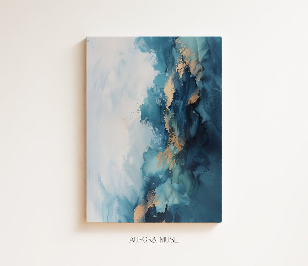 Wall Art · Blue Wall Art · Abstract Art Print · Minimalist Wall Art · Indigo Art · Maximalist Decor · Sky Wall Art · Night Sky Print | 331