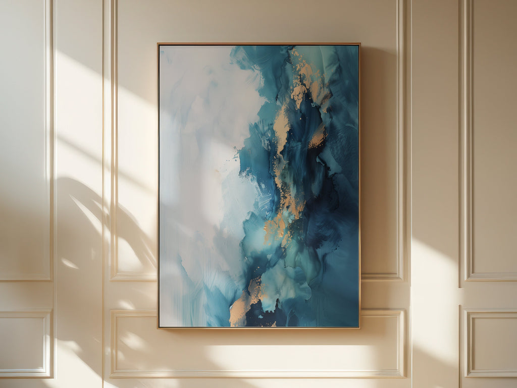 Wall Art · Blue Wall Art · Abstract Art Print · Minimalist Wall Art · Indigo Art · Maximalist Decor · Sky Wall Art · Night Sky Print | 331