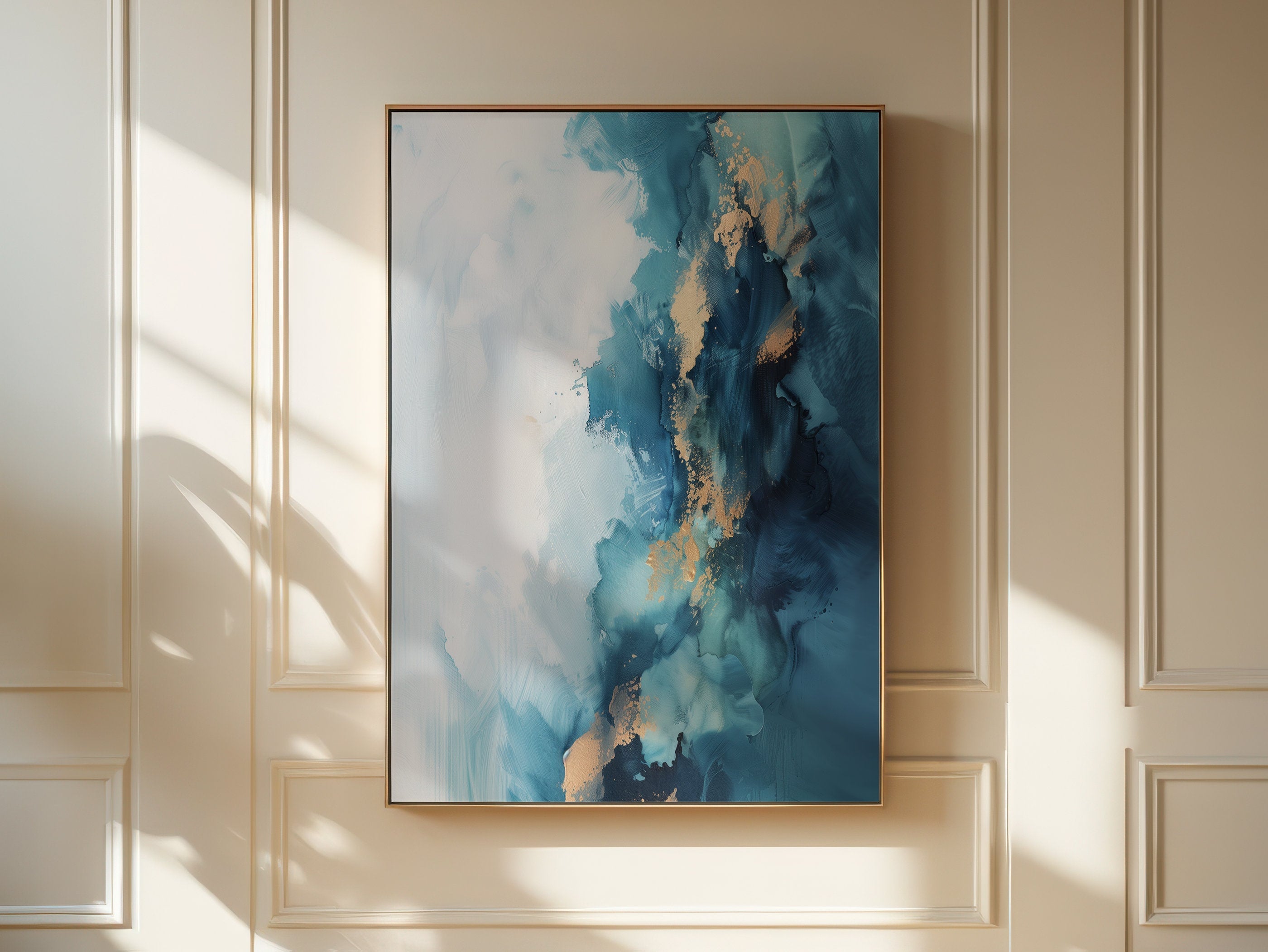 Wall Art · Blue Wall Art · Abstract Art Print · Minimalist Wall Art · Indigo Art · Maximalist Decor · Sky Wall Art · Night Sky Print | 331