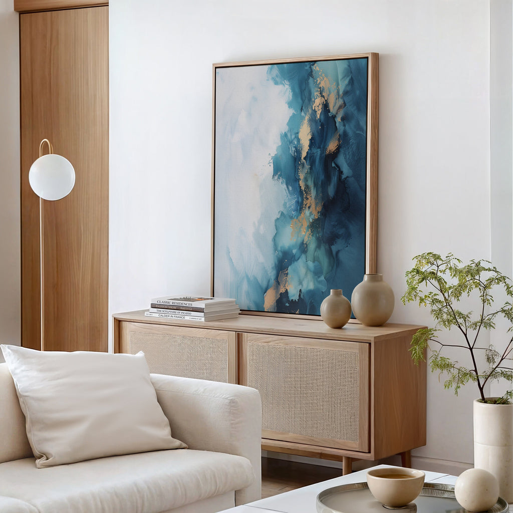 Wall Art · Blue Wall Art · Abstract Art Print · Minimalist Wall Art · Indigo Art · Maximalist Decor · Sky Wall Art · Night Sky Print | 331