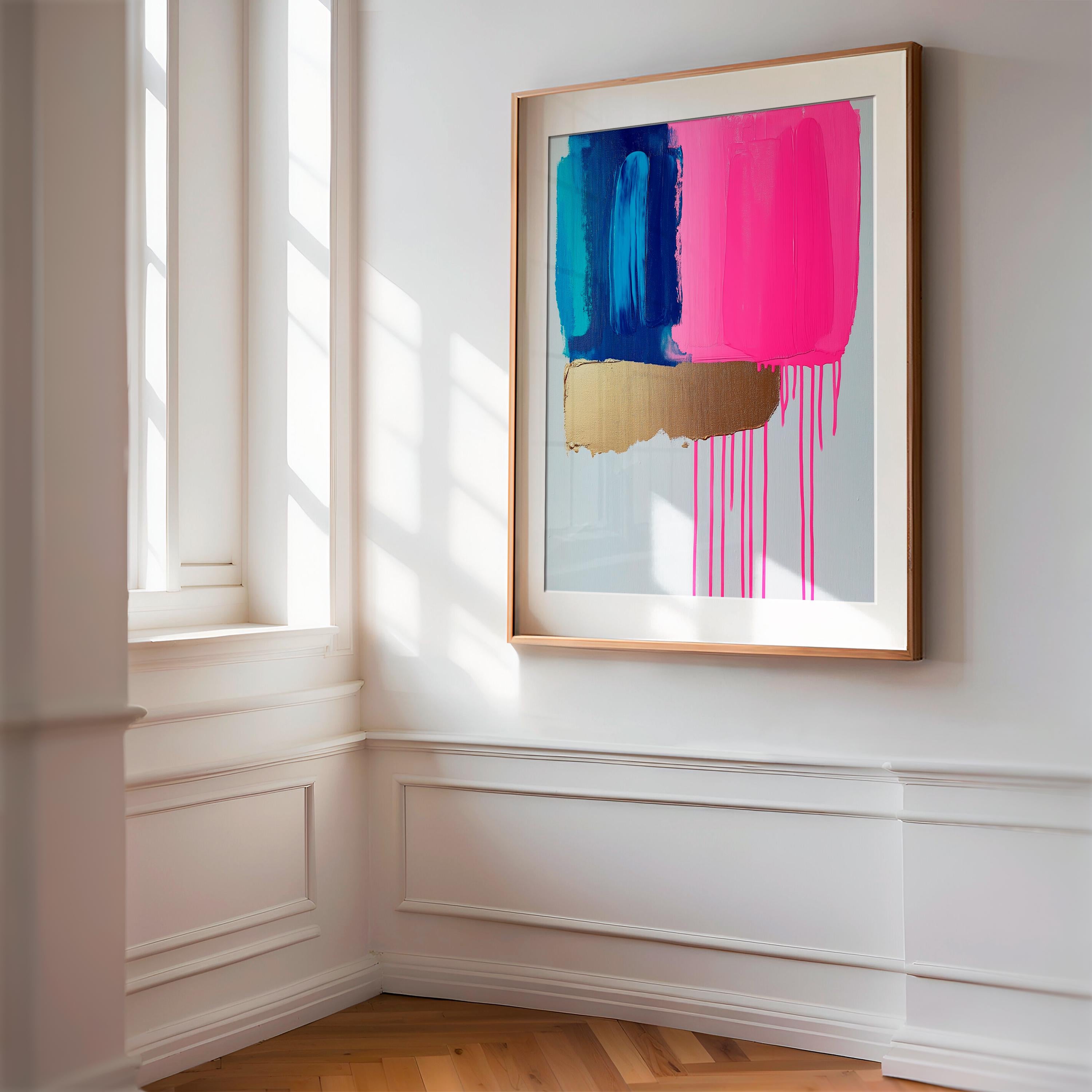 Pink Wall art, colorful abstract painting, large canvas art, modern abstract art, Oversized Art Print, abstract art | Aurora Muse 382