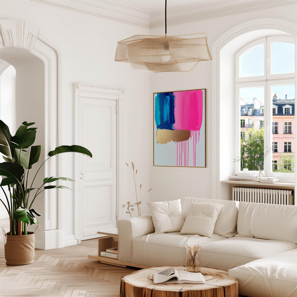 Pink Wall art, colorful abstract painting, large canvas art, modern abstract art, Oversized Art Print, abstract art | Aurora Muse 382