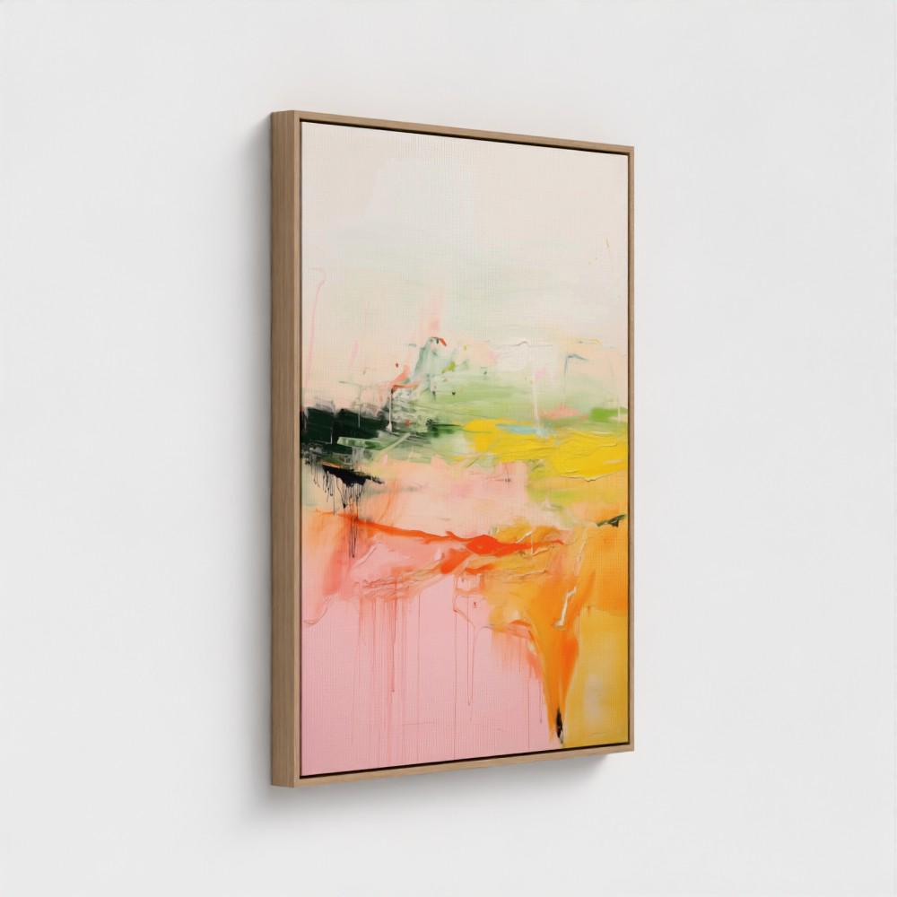 Large Pink Abstract painting, Boho Home Decor, colorful canvas, large abstract print, original canvas painting | Aurora Muse 290