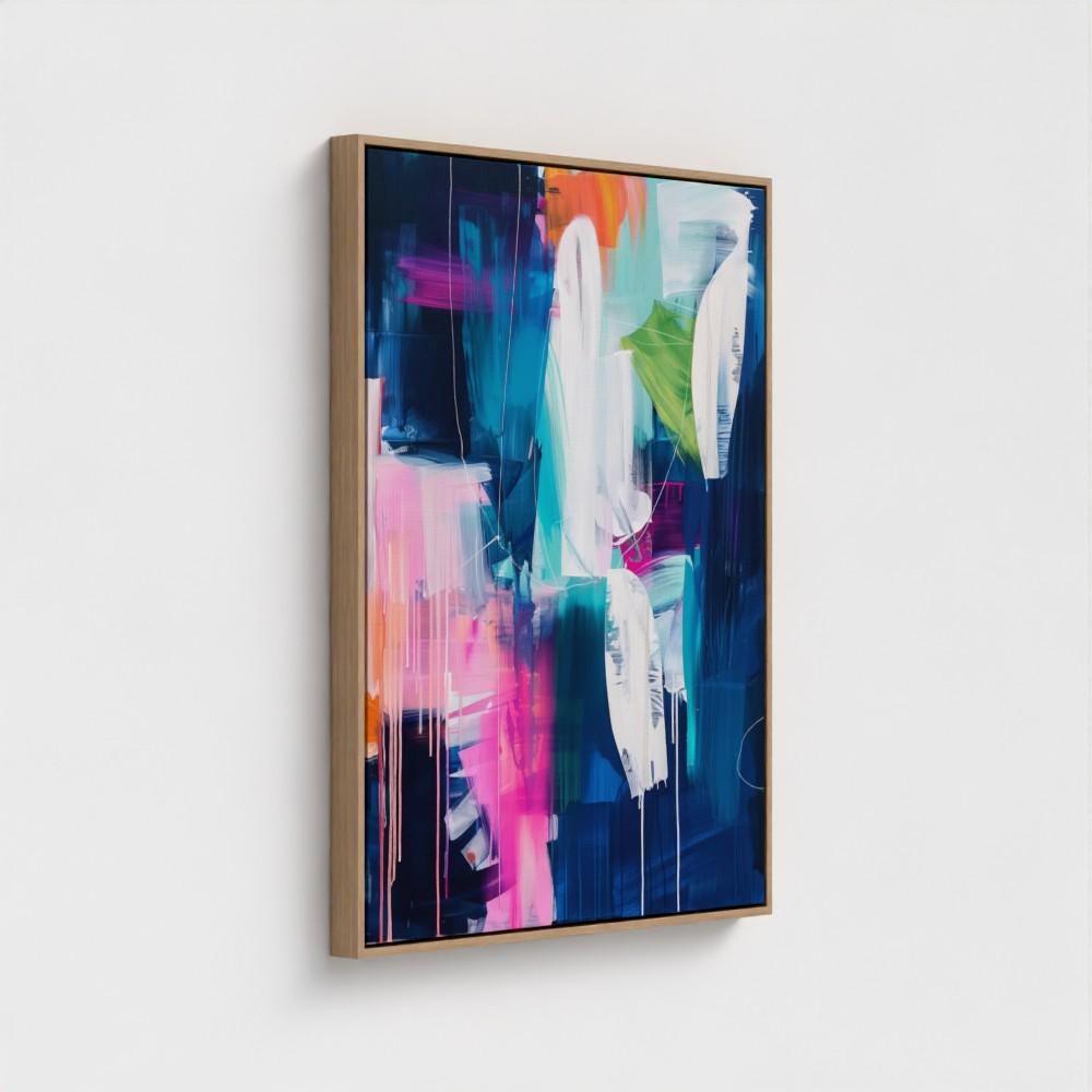 Bright, vivid and colourful abstract print, Funky multicolour abstract art, modern wall art | Aurora Muse 335