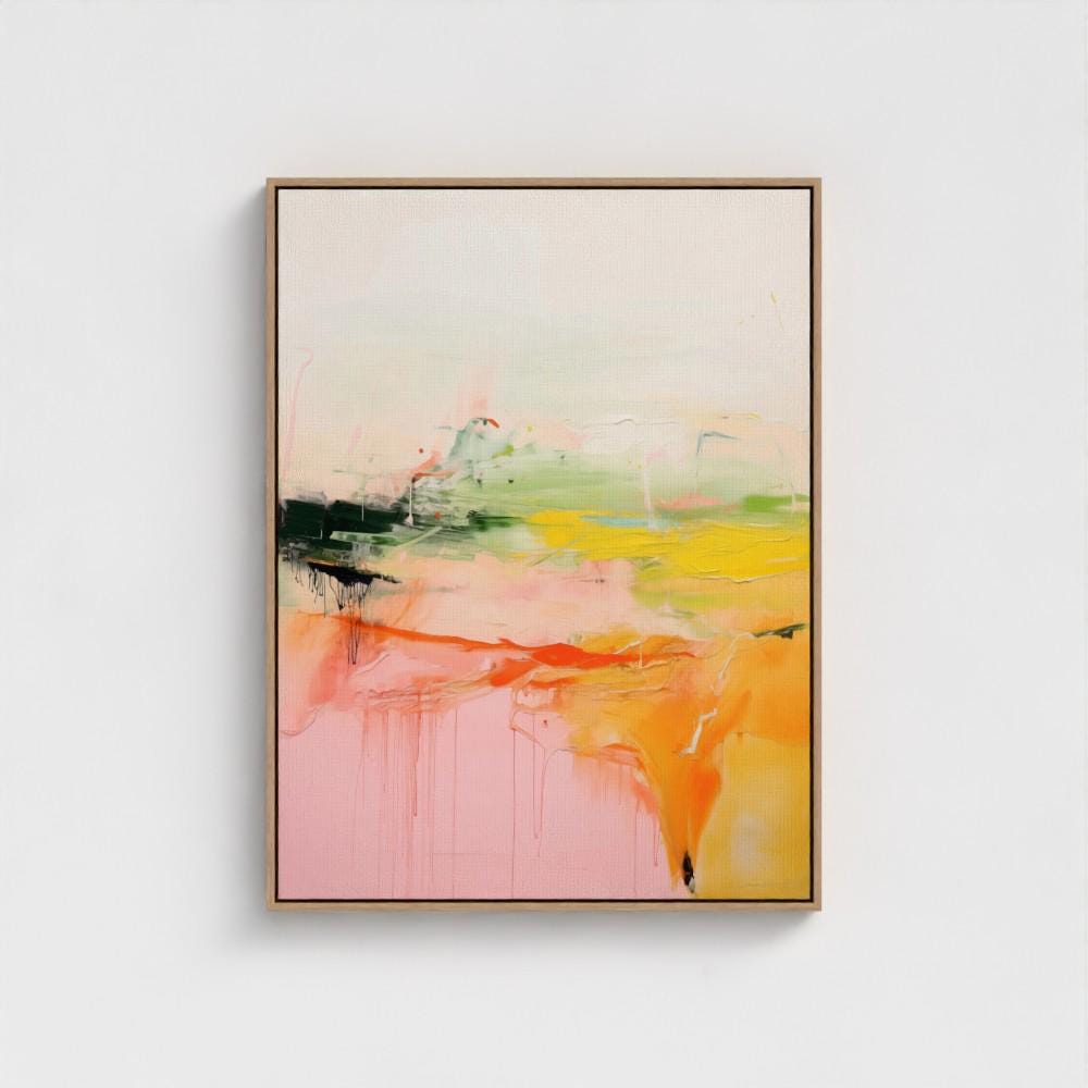 Large Pink Abstract painting, Boho Home Decor, colorful canvas, large abstract print, original canvas painting | Aurora Muse 290
