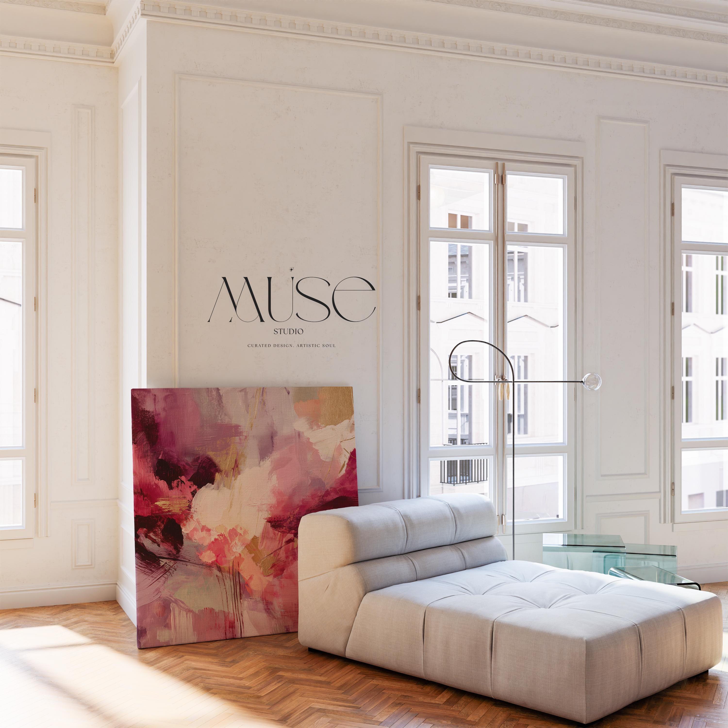 Farmhouse Botanical Wall Art, Large Abstract Canvas Wall Art for Living Room or Bedroom Decor – 488
