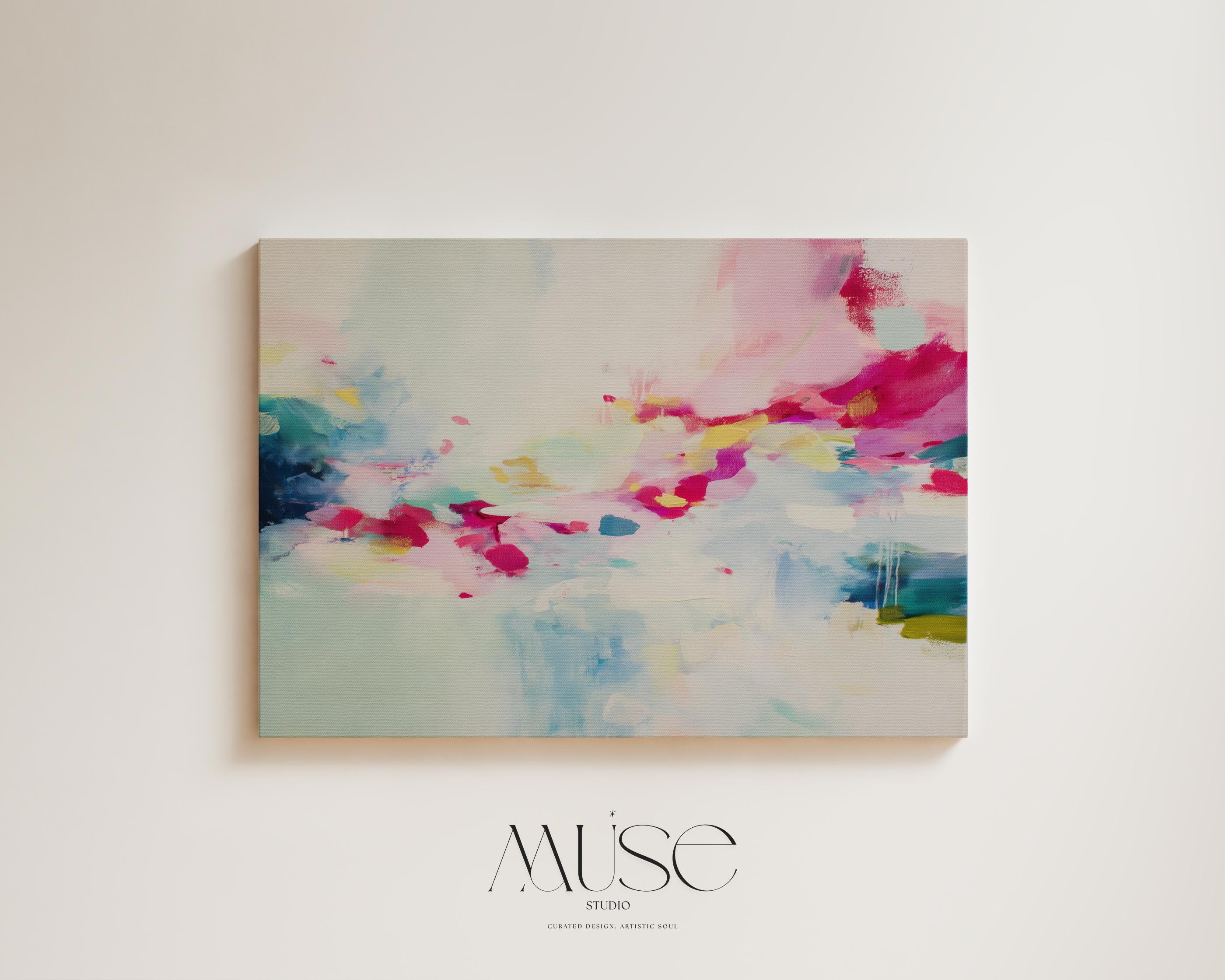 Wall art, abstract painting, large canvas art, giclee print, modern abstract art, art print, Pastel abstract art | Aurora Muse 317