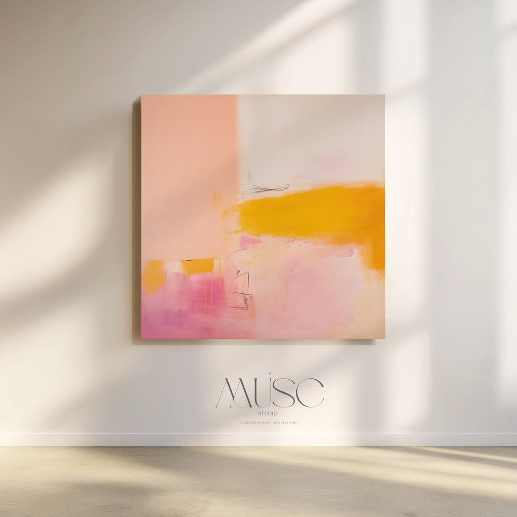 Mid Century Modern Art, Colorful Minimalist Wall Art, Unique Abstract Art Prints, Large Canvas Wall Art | Aurora Muse 069