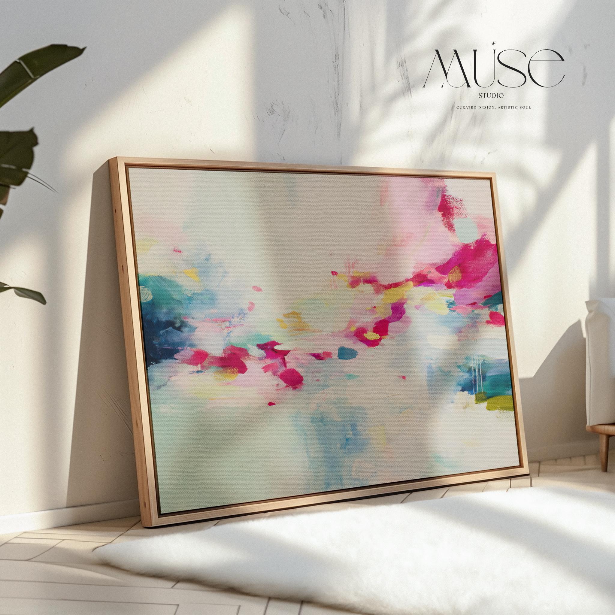 Wall art, abstract painting, large canvas art, giclee print, modern abstract art, art print, Pastel abstract art | Aurora Muse 317