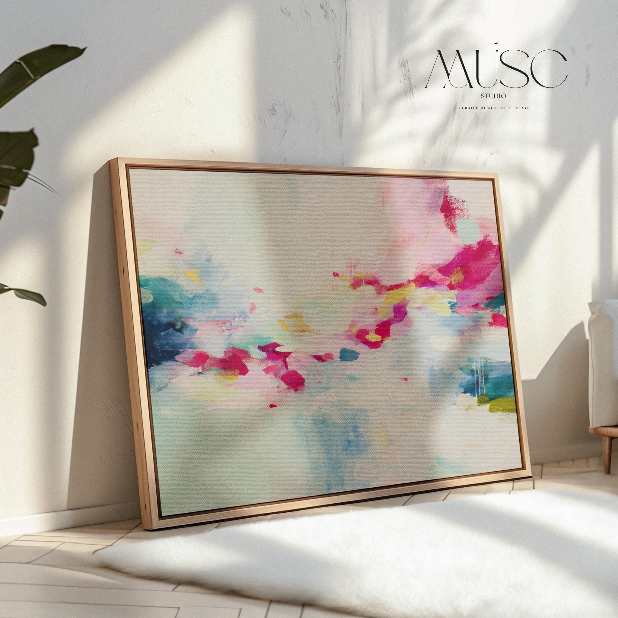 Wall art, abstract painting, large canvas art, giclee print, modern abstract art, art print, Pastel abstract art | Aurora Muse 317