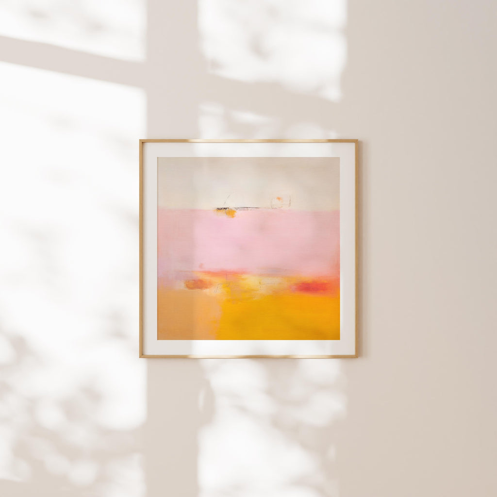 Mid Century Modern Art, Colorful Minimalist Wall Art,  Unique Abstract Art Prints, Large Canvas Wall Art, Aurora Muse 068