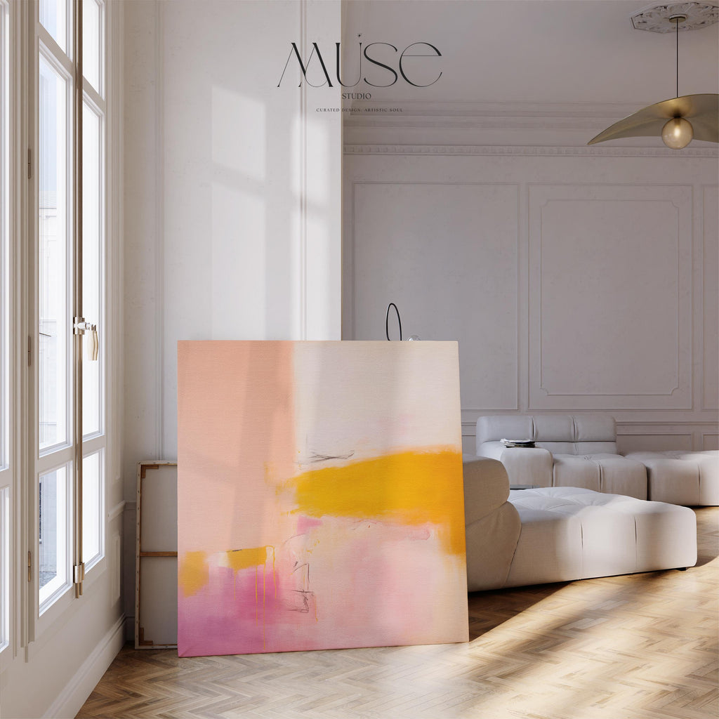 Mid Century Modern Art, Colorful Minimalist Wall Art, Unique Abstract Art Prints, Large Canvas Wall Art | Aurora Muse 069