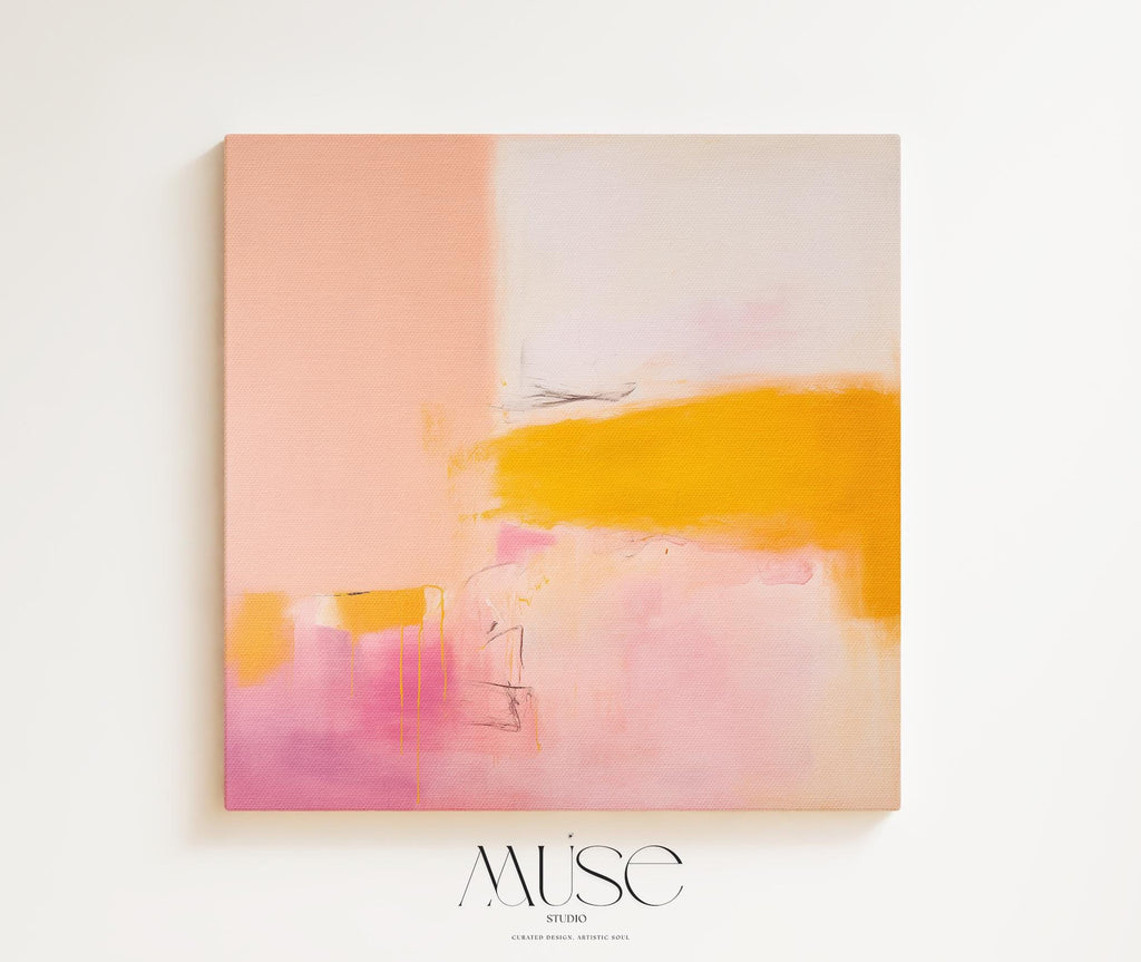 Mid Century Modern Art, Colorful Minimalist Wall Art, Unique Abstract Art Prints, Large Canvas Wall Art | Aurora Muse 069