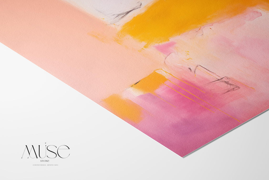 Mid Century Modern Art, Colorful Minimalist Wall Art, Unique Abstract Art Prints, Large Canvas Wall Art | Aurora Muse 069