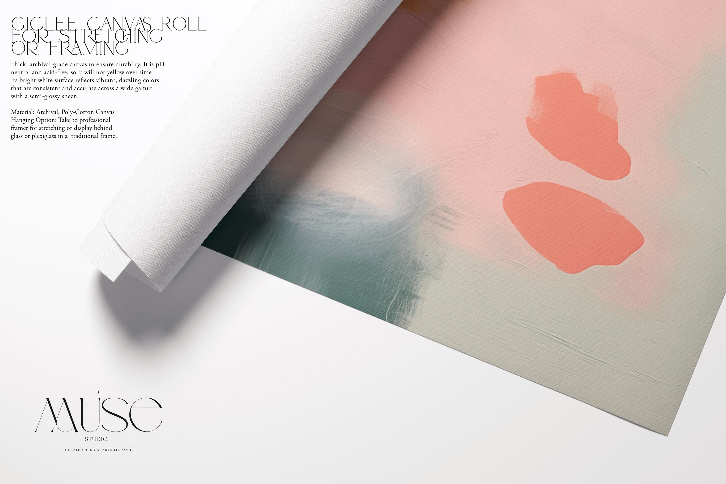 Large Framed Wall Art, colorful canvas, large abstract print, pink painting, large art print, home gift, Pink & Sage Green | Aurora Muse 361
