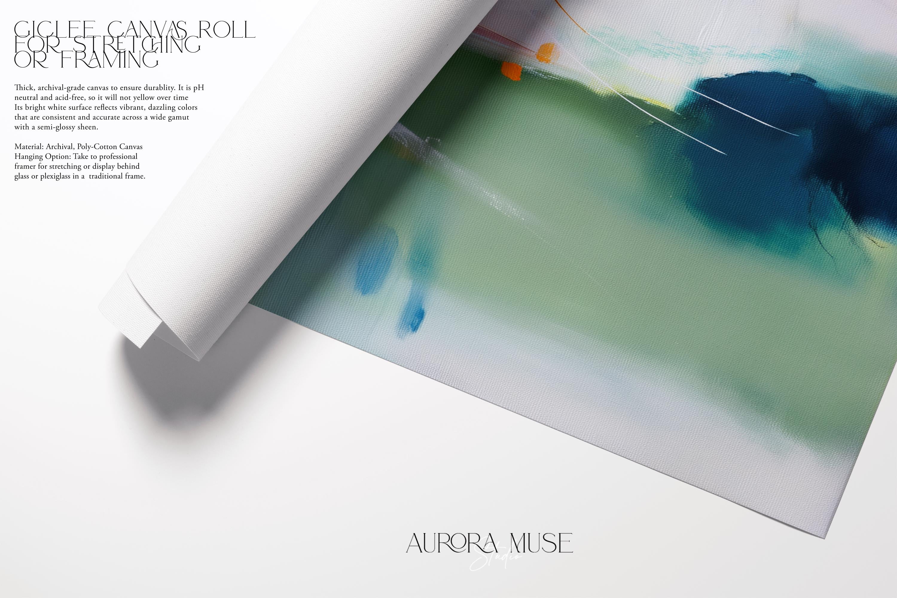 Vertical giclée art print in a bold, colorful palette of blush pink, teal, ochre, and sage. A striking abstract design perfect for color-forward bedrooms, creative studios, or statement walls. Available as a fine art poster or canvas wall art for curated, color-forward decor.