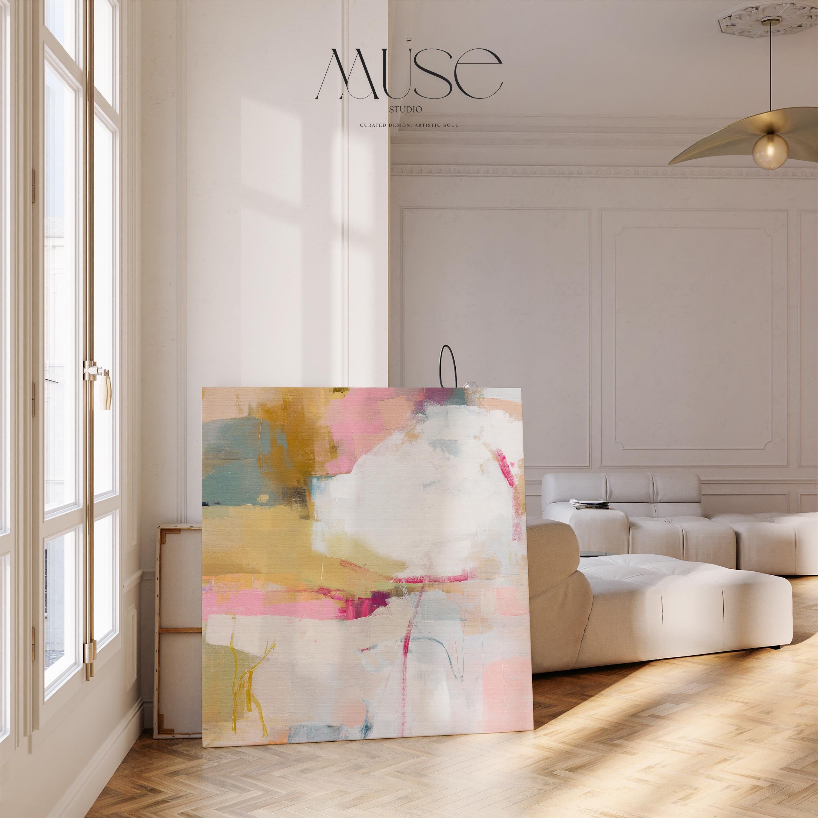 Terracotta Desert Canvas Wall Art •Large Abstract Artwork • Warm Minimal Decor for Office or Living Room • 574
