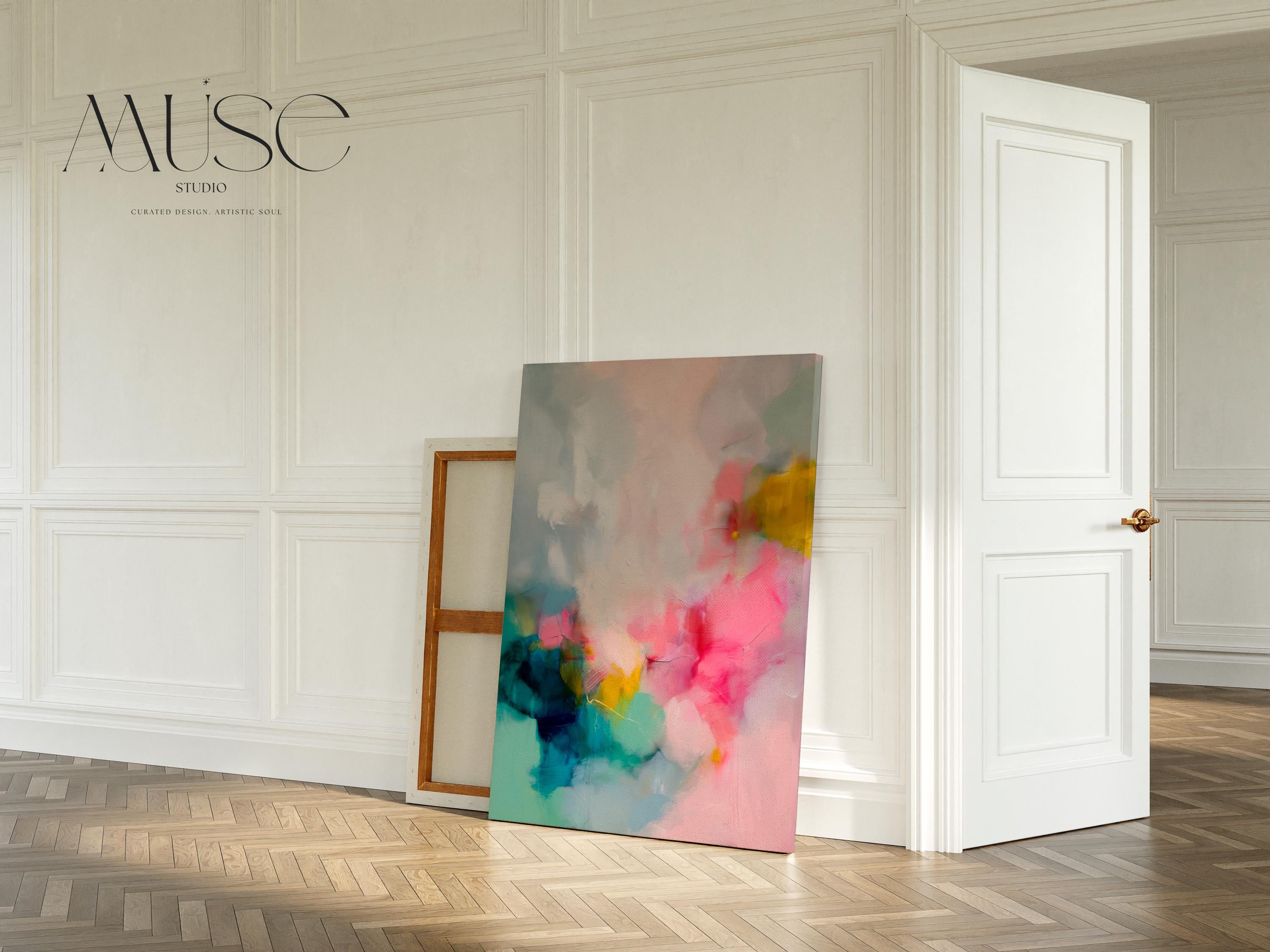 Canvas Wall art, Blue colorful abstract painting, large canvas art, modern abstract art, Oversized Art Print, abstract art | Aurora Muse 377