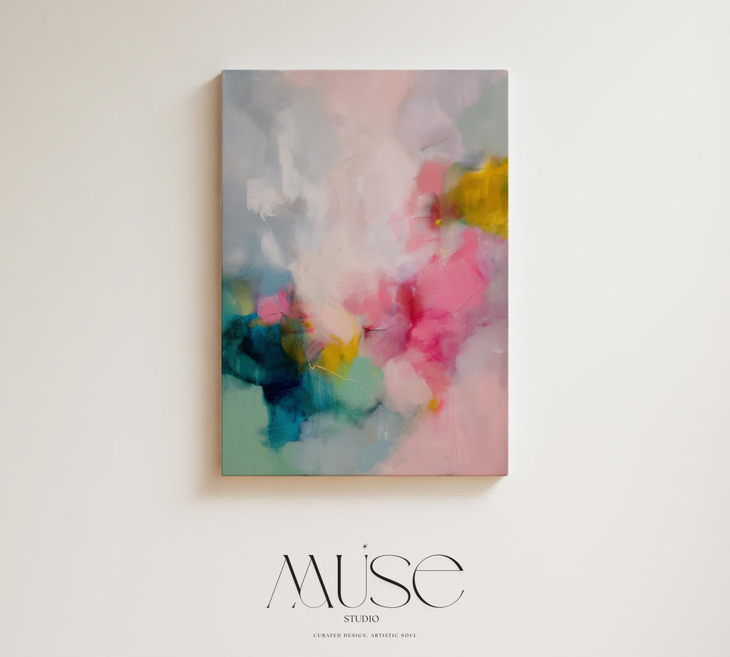 Canvas Wall art, Blue colorful abstract painting, large canvas art, modern abstract art, Oversized Art Print, abstract art | Aurora Muse 377
