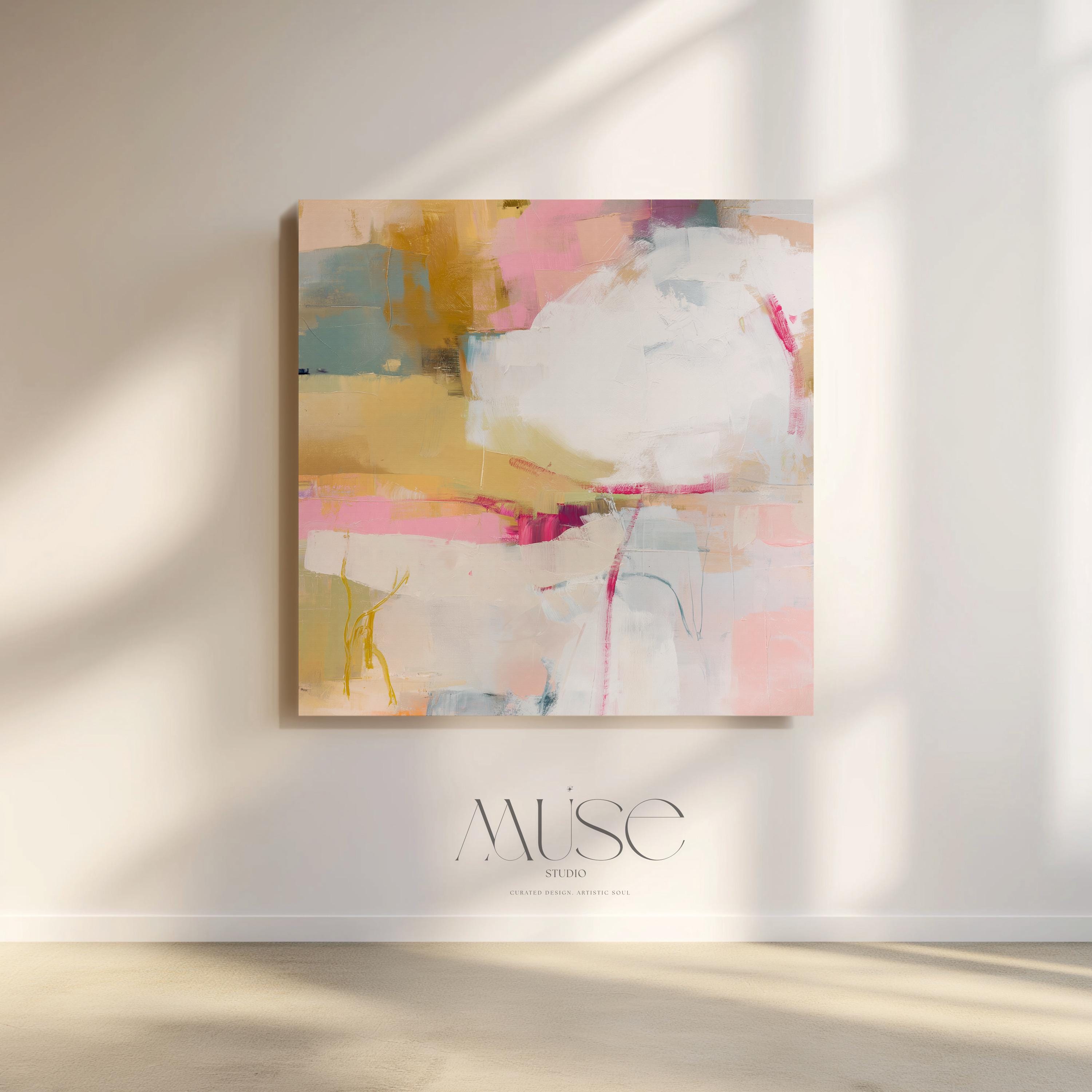 Terracotta Desert Canvas Wall Art •Large Abstract Artwork • Warm Minimal Decor for Office or Living Room • 574