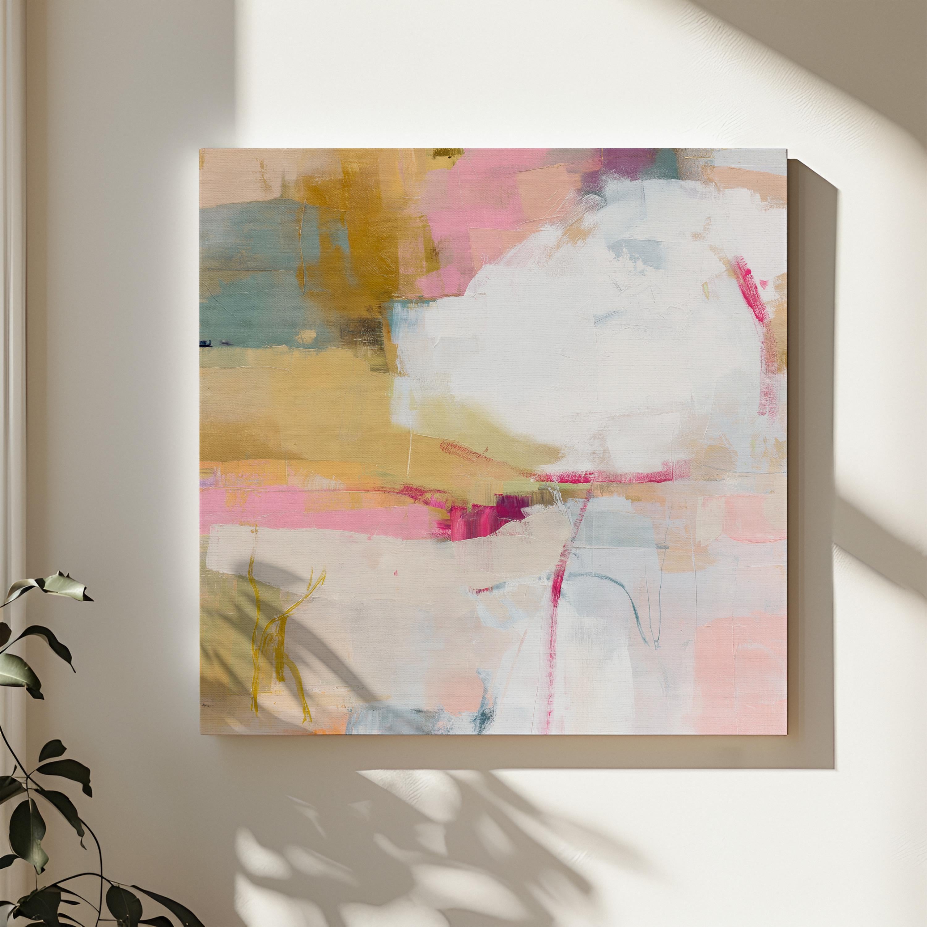Terracotta Desert Canvas Wall Art •Large Abstract Artwork • Warm Minimal Decor for Office or Living Room • 574