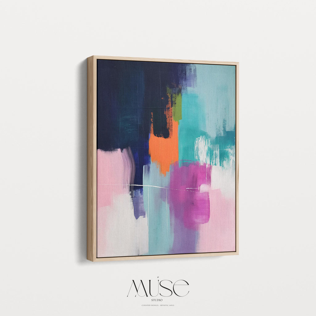Large Abstract painting, colorful canvas, large abstract print, vertical painting, canvas painting, large art print, gift | Muse 281