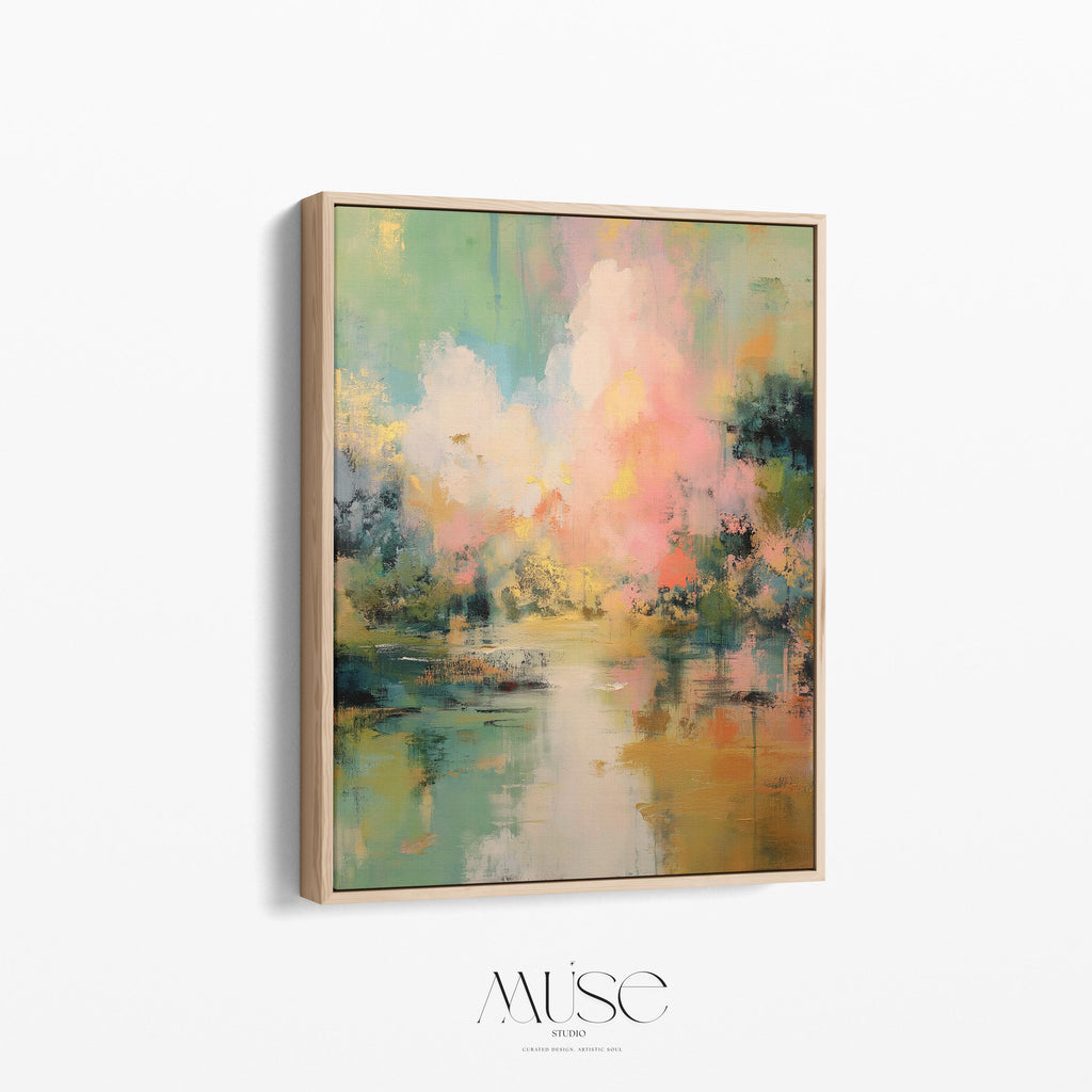 Wall art, abstract painting, large canvas art, giclee print, modern abstract art, art print, sage green abstract art | Aurora Muse 311