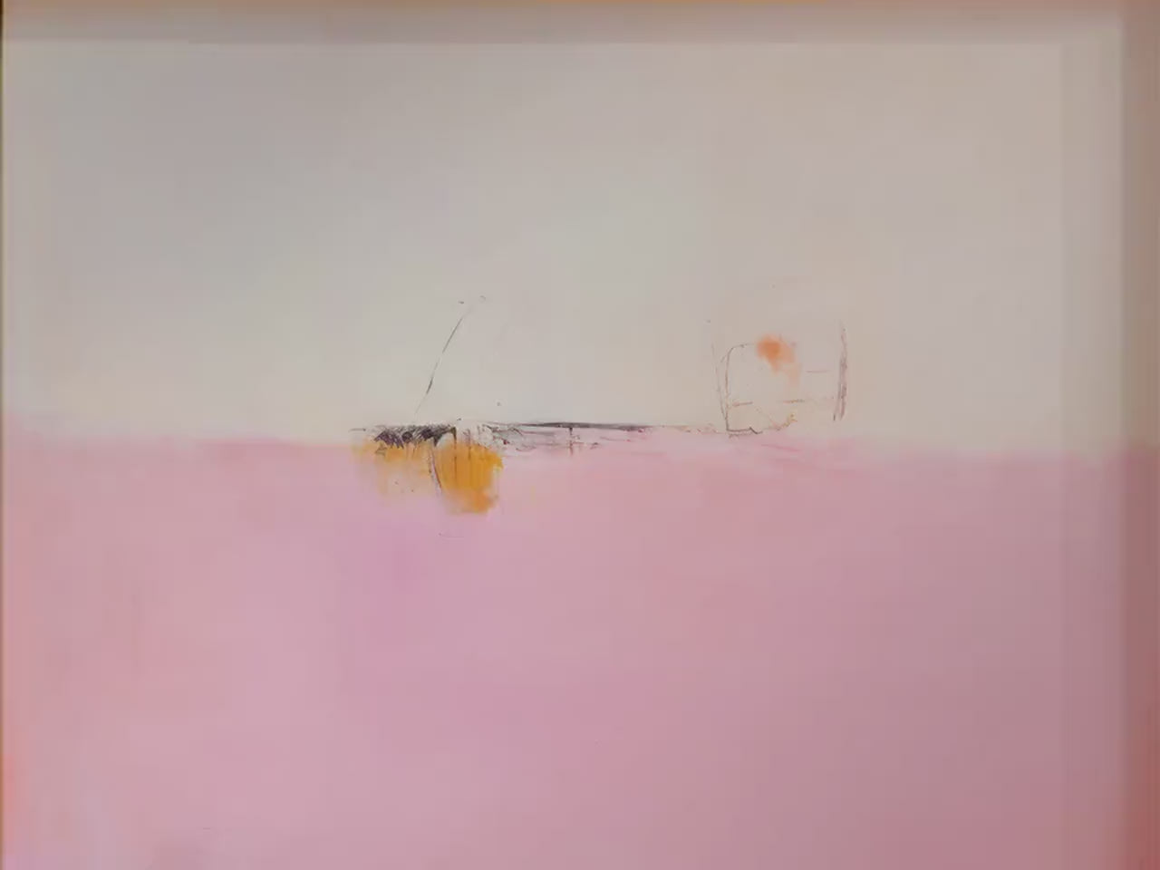 Blush Solstice · Pink Peach & Golden Abstract Wall Art · Soft Pastel Muted Abstract Style · by Muse Studio 292