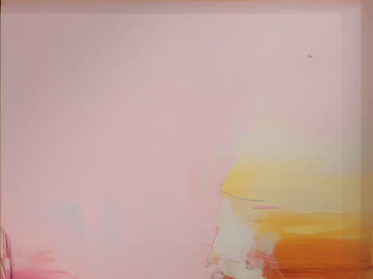 Blush Solstice · Pink Peach & Golden Abstract Framed Wall Art · Soft Contemporary Vertical Style · by Muse Studio 292